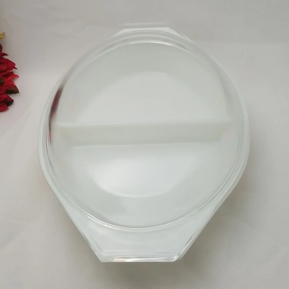 Pyrex Town & Country Divided Casserole Dish with Lid